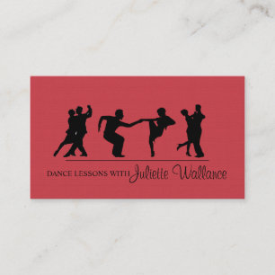 Carte De Visite Studio de danse professionnel, entreprise d'instru