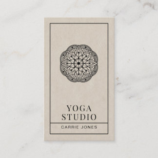 Carte De Visite Studio de Yoga Moderne