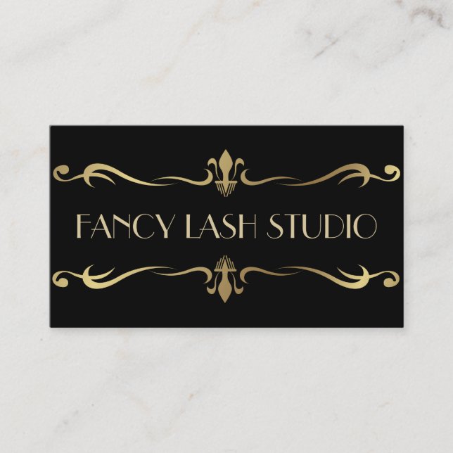 Carte De Visite Studio d'Extensions de Cils Fantaisie, Salon (Devant)
