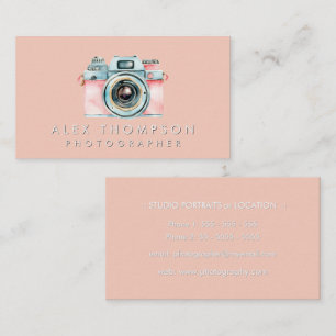Carte De Visite Studio Photographe Vintage rose