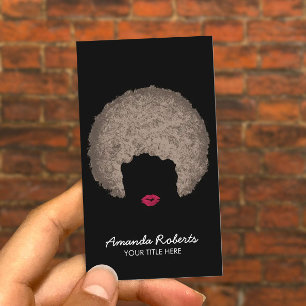 Carte De Visite Style Afro moderne Beauté & cheveux Styliste
