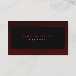 Carte De Visite Style Arrière - plan moderne rouge gris  original