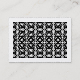 Carte De Visite Style Asanoha (Bordé)