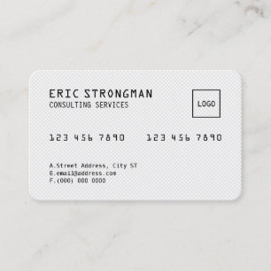 Carte De Visite Style blanc