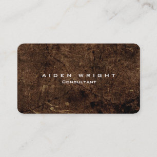 Carte De Visite Style Brown élégant minimaliste moderne