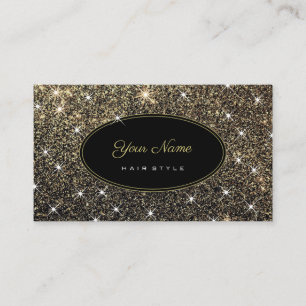 Carte De Visite Style cheveux Artiste Elégant Parties scintillant