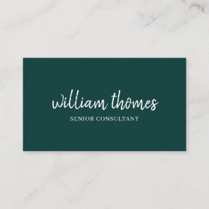 Carte De Visite Style Commercial Moderne Minimaliste Manuscrit Ble