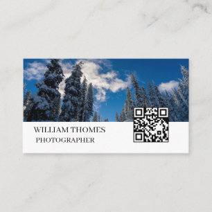 Carte De Visite Style de branding de portefeuille de photographie