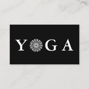 Carte De Visite Style de cru d'instructeur de yoga