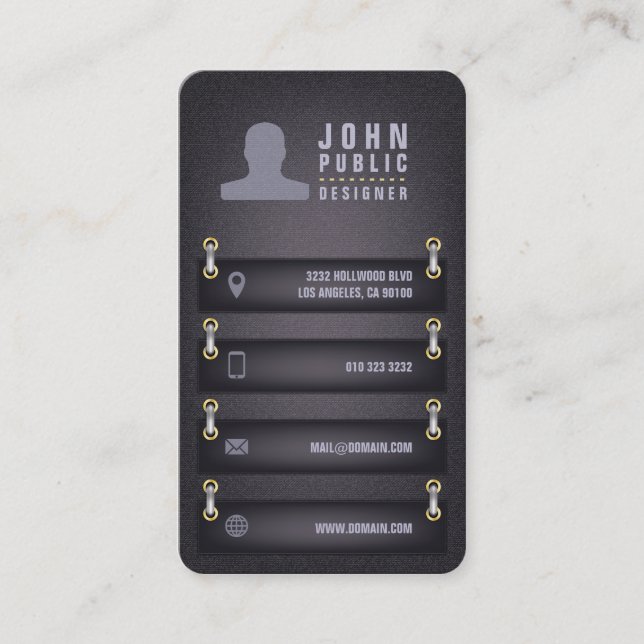 Carte De Visite Style de structure du concepteur (Devant)