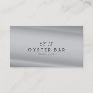 Carte De Visite Style Déco Minimaliste Perle d'Argent