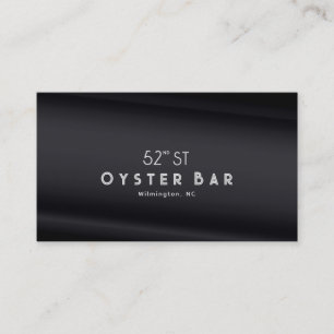 Carte De Visite Style Déco Minimaliste Perle Noire