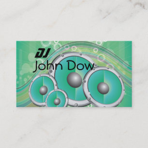 Carte De Visite Style du DJ
