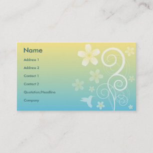Carte De Visite Style floral