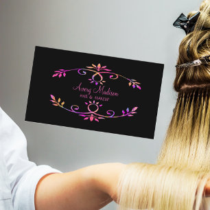 Carte De Visite Style Holographique coloré moderne