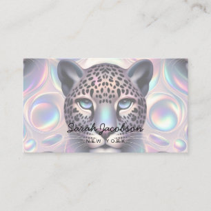 Carte De Visite Style Luxueux Opale Iridescent de Luxe