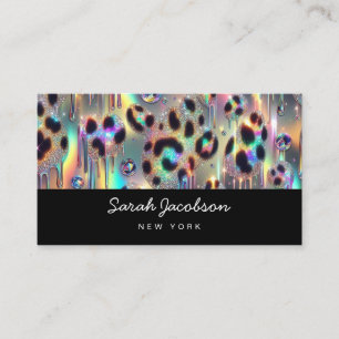 Carte De Visite Style Luxueux Opale Iridescent de Luxe