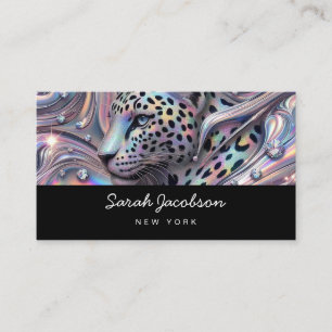 Carte De Visite Style Luxueux Opale Iridescent de Luxe