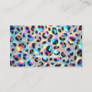 Carte De Visite Style Luxueux Opale Iridescent de Luxe