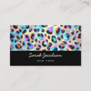Carte De Visite Style Luxueux Opale Iridescent de Luxe