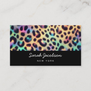 Carte De Visite Style Luxueux Opalescent Iridescent de Luxe