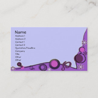 Carte De Visite Style moderne