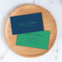 Style moderne bleu et vert rayures