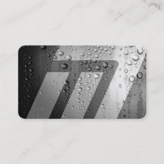 Carte De Visite Style moderne futuriste humide métal 