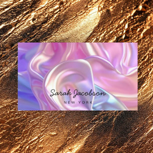 Carte De Visite Style Opale Irridescent Luxe