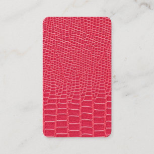 Carte De Visite Style rouge d'iPhone de cuir de peau de serpent de