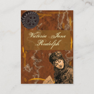 Carte De Visite Style rusé de cru de ~ de Madame de ~ de Steampunk