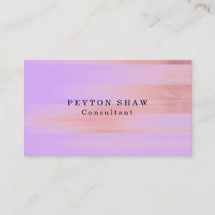 Carte De Visite Style Simple Mauve Mallow Pink Professionnel