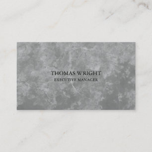 Carte De Visite Style simple Motif gris simple professionnel