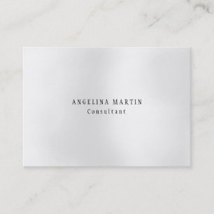 Carte De Visite Style tendance gris minimaliste Plain moderne