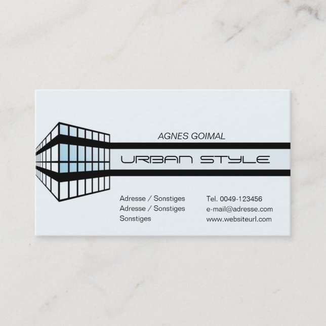 Carte De Visite Style Urban (Devant)