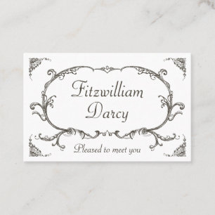 Carte De Visite Style victorien vintage d'étudiant personnel