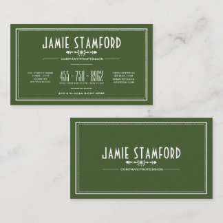 Carte De Visite Style vintage, N'Importe Quelle Couleur Rétro