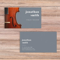Stylish Minimal Violon Musicien Bleu