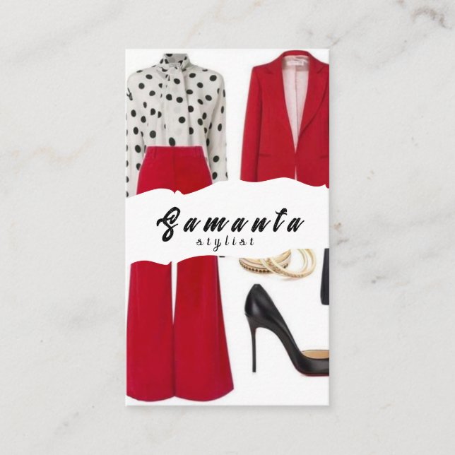 Carte de visite Styliste (Devant)