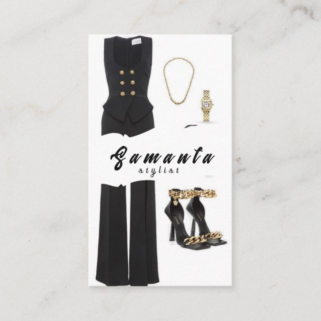 Carte de visite Styliste (Devant)