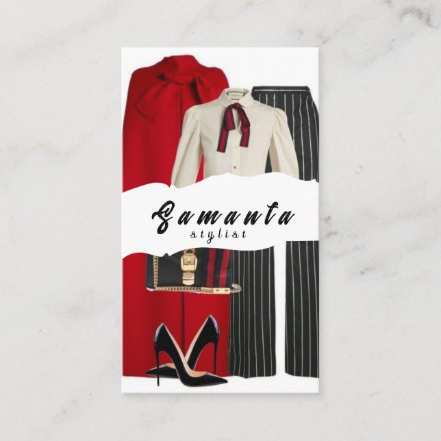 Carte de visite Styliste (Devant)