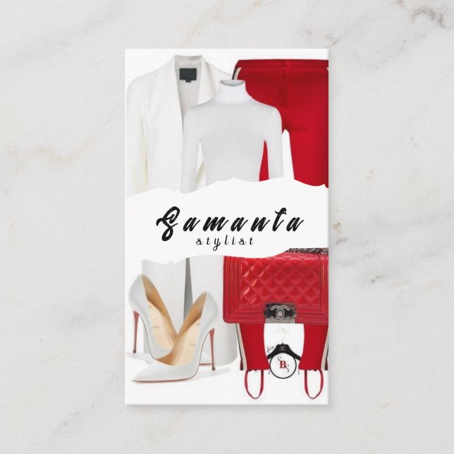 Carte de visite Styliste (Devant)