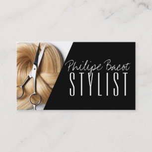 Carte De Visite Styliste de cheveux moderne Coiffeur Salon de beau