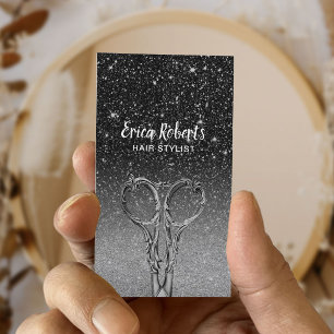 Carte De Visite Styliste De Cheveux Salon De Parties scintillant M