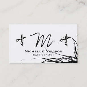 Carte De Visite Styliste de cheveux Type naturel Salon Sheers