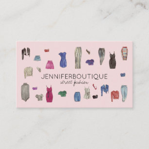 Carte De Visite Styliste de mode couturière tailleur vêtements