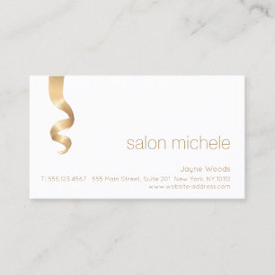Carte De Visite Styliste De Salon De Cheveux, Courbe De Cheveux D'