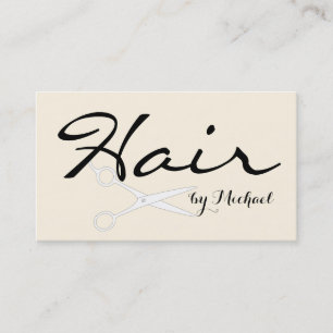 Carte De Visite Styliste des cheveux Elegant Cosmic latte Arrière