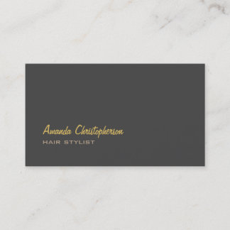Carte De Visite Styliste élégant et tendance cheveux gris