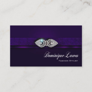 Carte De Visite - Styliste élégant fascinant "incrusté de bijou